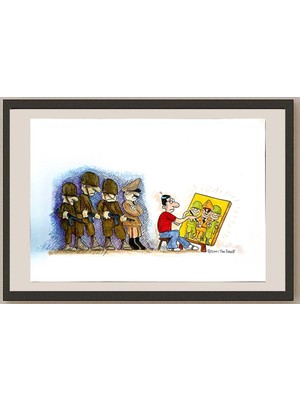 Karikatural Tim Ernst 29X21CM Orijinal Karikatür BOD04248