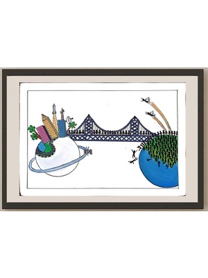 Karikatural Dandayudhapani Vittala 29X21CM Orijinal Karikatür BOD04059