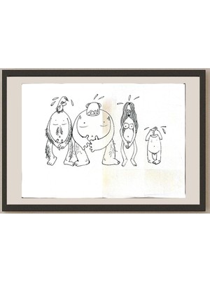 Karikatural Cheng Zhen Lin 43X30CM Orijinal Karikatür BOD03977