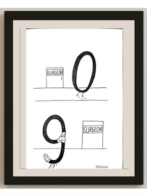 Karikatural Michael Tetievski 25X21CM Orijinal Karikatür BOD03373