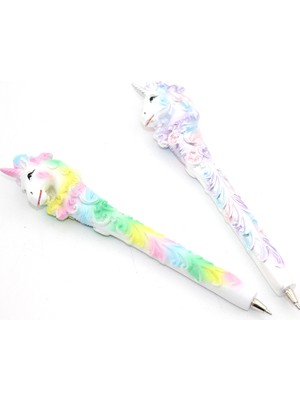 Popüler Sepet Unicorn Polyester Tükenmez Kalem- 1 Adet