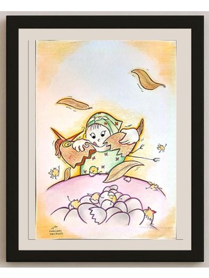 Karikatural Mahshid Hashemi 29X21CM Orijinal Karikatür BOD03975