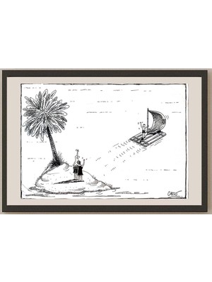 Karikatural Carlos Augusto Nascimento 29X21CM Orijinal Karikatür BOD03986