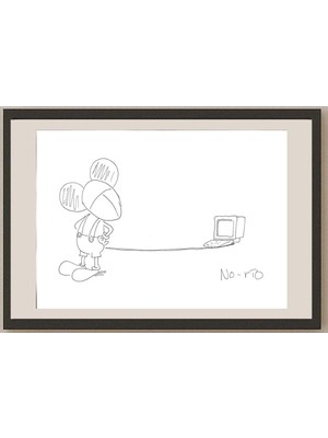 Karikatural No Rio 50X35CM Orijinal Karikatür BOD03537