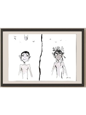 Karikatural Amit Kumar 29X21CM Orijinal Karikatür BOD03670