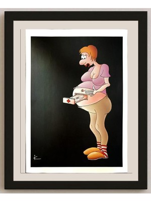 Karikatural Ilya Katz 29X21CM Orijinal Karikatür BOD04547