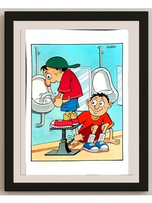 Karikatural Gopal Sarkar 29X21CM Orijinal Karikatür BOD03859