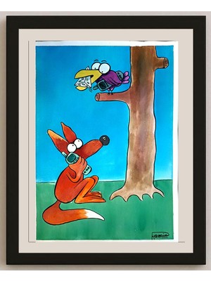 Karikatural Ramin Rezaie 29X21 Orijinal Karikatür BOD03944