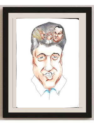 Karikatural Romanov Vladimir 43X30CM Orijinal Karikatür BOD04403