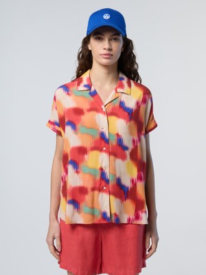 North Sails Regular Fit Ecovero Kısa Kollu Nefes Alabilir Bol Kesim Gömlek