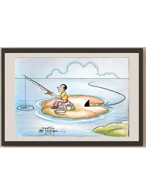 Karikatural Vendra Gopalaksrishna 29X21CM Orijinal Karikatür BOD03722