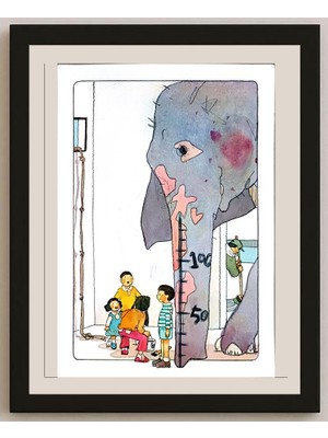 Karikatural Yuka Hamano 29X21CM Orijinal Karikatür BOD03941