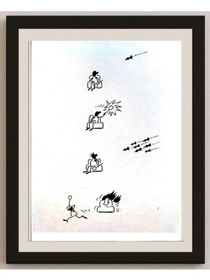 Karikatural Sun Wanshuai 29X21CM Orijinal Karikatür BOD04189