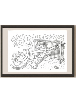 Karikatural Juan Francisco Villarruel 29X21CM Orijinal Karikatür BOD03444