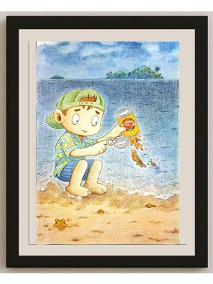 Karikatural Benjasit Tumying 43X30CM Orijinal Karikatür BOD04522