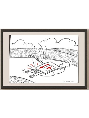 Karikatural Dachuan Xia 29X21CM Orijinal Karikatür BOD03336