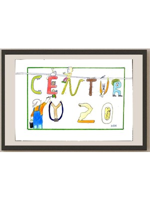 Karikatural Habib Mahdave Hagege Heres 29X21CM Orijinal Karikatür BOD03409