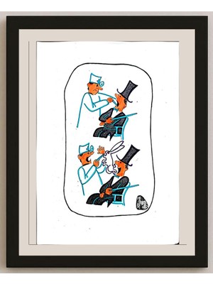 Karikatural Feng Huo 29X21CM Orijinal Karikatür BOD03194