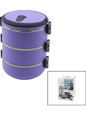 SHC4200 Freshbox ( Lila ) ( 3lü ) Sefer Tası Saklama Kabı ( 1.8lt )*24