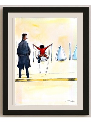 Karikatural Manoj Chopra 29X21CM Orijinal Karikatür BOD03642