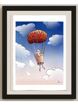 Karikatural Ilya Katz 29X21CM Orijinal Karikatür BOD04546