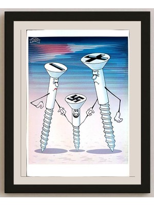 Karikatural Ruslau Dolzenets 29X21CM Orijinal Karikatür BOD03811