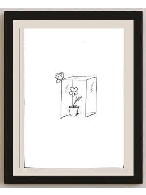 Karikatural Mona Eskandary 29X21CM Orijinal Karikatür BOD03932