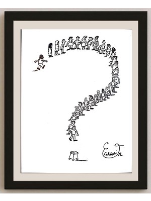 Karikatural Eduardo Caldari Junior 29X21CM Orijinal Karikatür BOD04164