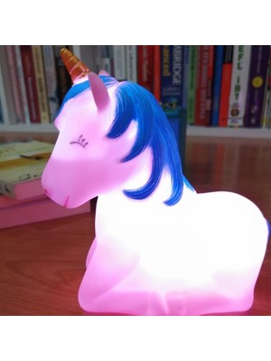 Venüs Shopping  Renk Değiştiren Unicorn Dekoratif Çocuk Odası Pembe Gece Lambası