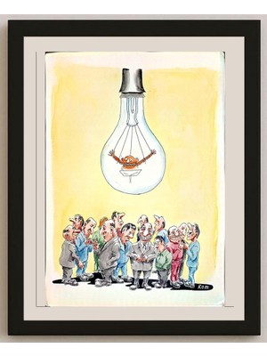 Karikatural Romanov Vladimir 43X30CM Orijinal Karikatür BOD04402