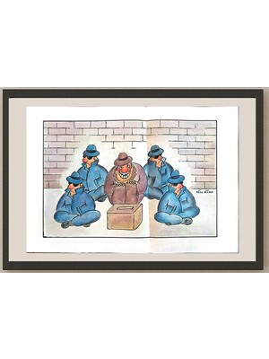 Karikatural Xu Xiao 35X25CM Orijinal Karikatür BOD04407