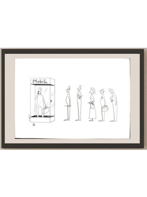 Karikatural Pezhman Alipoor 29X21CM Orijinal Karikatür BOD03439