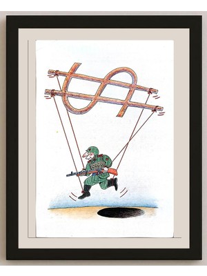 Karikatural Feng Hui Cang 29X21CM Orijinal Karikatür BOD04097