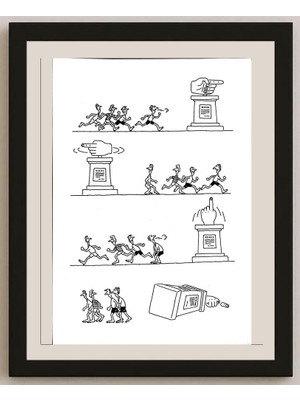 Karikatural Zhang Hong Lin 29X21CM Orijinal Karikatür BOD04324