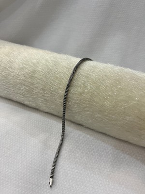 Generic 925 Ayar Gümüş Popcorn Model Erkek Bileklik -20CM/3MM