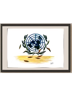 Karikatural Ghasem Lotji 29X21CM Orijinal Karikatür BOD03685