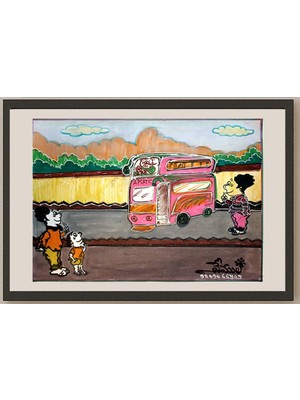 Karikatural Vemula Rajamouli 29X21CM Orijinal Karikatür BOD03749