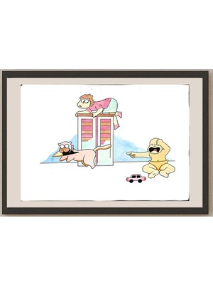 Karikatural Heru Kurnianto 29X21CM Orijinal Karikatür BOD03791