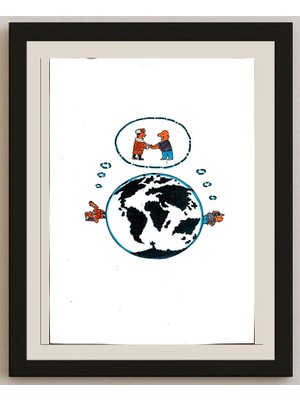 Karikatural Feng Huo 29X21CM Orijinal Karikatür BOD03203