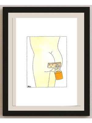 Karikatural Louis Postruzin 29X21CM Orijinal Karikatür BOD04174