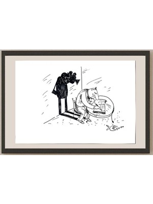 Karikatural Unknown 50X35CM Orijinal Karikatür BOD03550