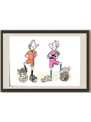 Karikatural Ma Heng Chao 29X21CM Orijinal Karikatür BOD03799