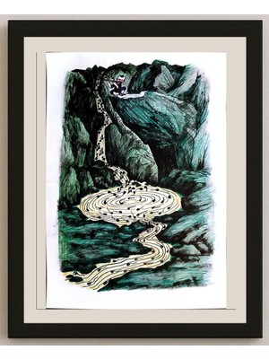 Karikatural Feng Hui Cang 25X18CM Orijinal Karikatür BOD03308