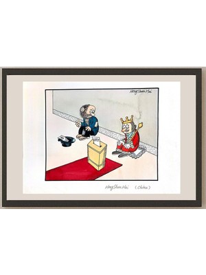 Karikatural Hong Shun Hai 29X21CM Orijinal Karikatür BOD04310