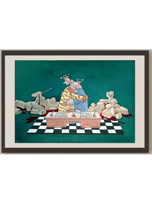 Karikatural Zhang Hong Lin 29X21CM Orijinal Karikatür BOD04377