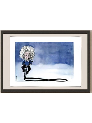 Karikatural Michel Kichka 43X30CM Orijinal Karikatür BOD04554