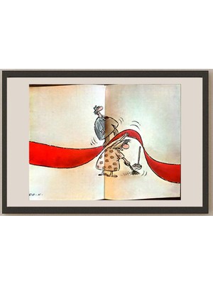 Karikatural Dachuan Xia 29X21CM Orijinal Karikatür BOD04133