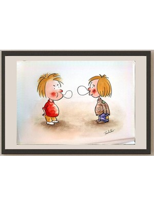 Karikatural Fan Lin Tao 29X21CM Orijinal Karikatür BOD03956
