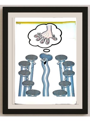 Karikatural Ruslau Dolzenets 29X21CM Orijinal Karikatür BOD03862