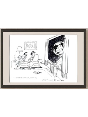 Karikatural Zhang Yaming 43X30CM Orijinal Karikatür BOD03508